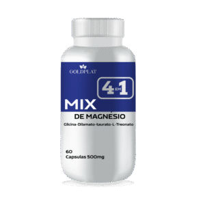 Mix Magnésio Dilamato, Taurato, Glicina, L Treonato 500mg 60cp