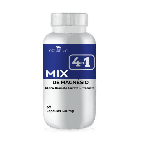 Mix Magnésio Dilamato, Taurato, Glicina, L Treonato 500mg 60cp